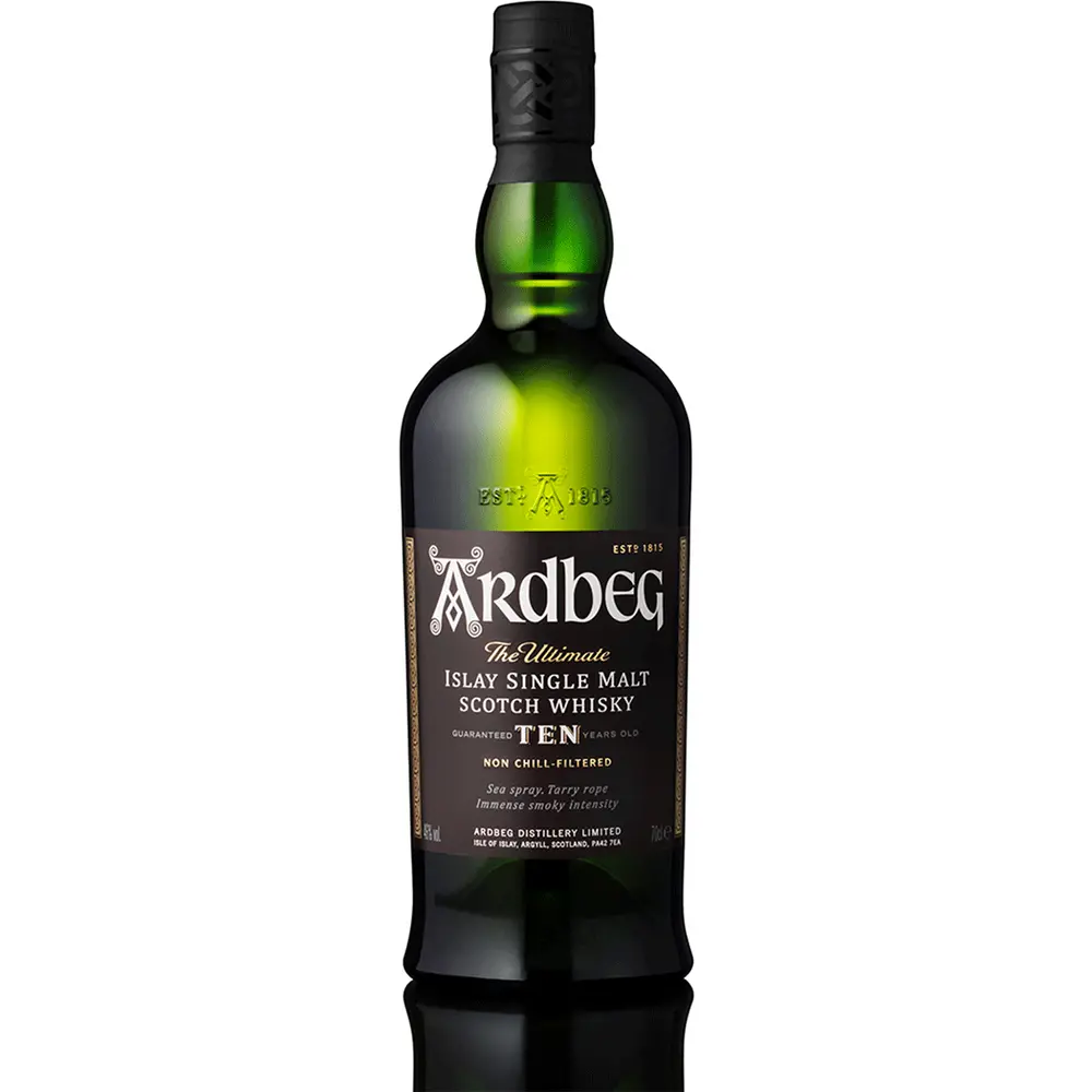 Ardbeg Ten Year Old Single Malt Scotch Whisky Islay, Scotland