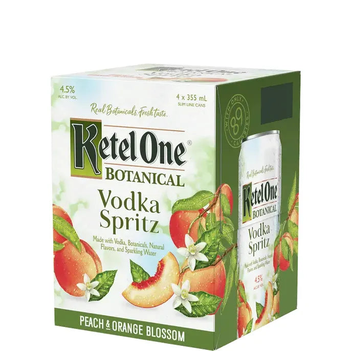 Ketel One Botanical Peach & Orange Blossom Vodka Spritz (4pk)