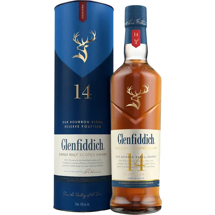 Glenfiddich Bourbon Barrel Reserve 14 Year Old Single Malt Scotch Whisky