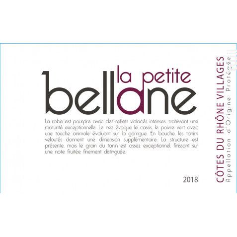 2022 Clos Bellane Cotes du Rhone Villages Rouge La Petite Bellane