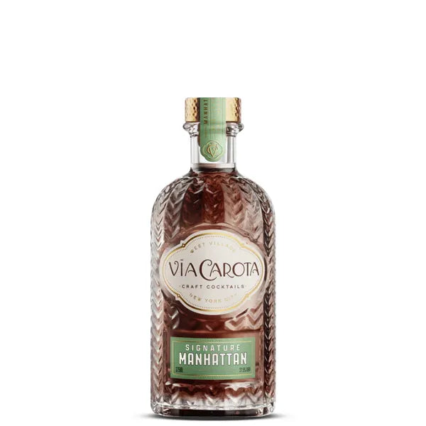 Via Carota Signature Manhattan Cocktail (375ml / 4 Craft Cocktails)o