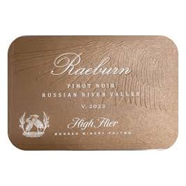 2022  Raeburn Pinot Noir high Flier  Russian River Valley