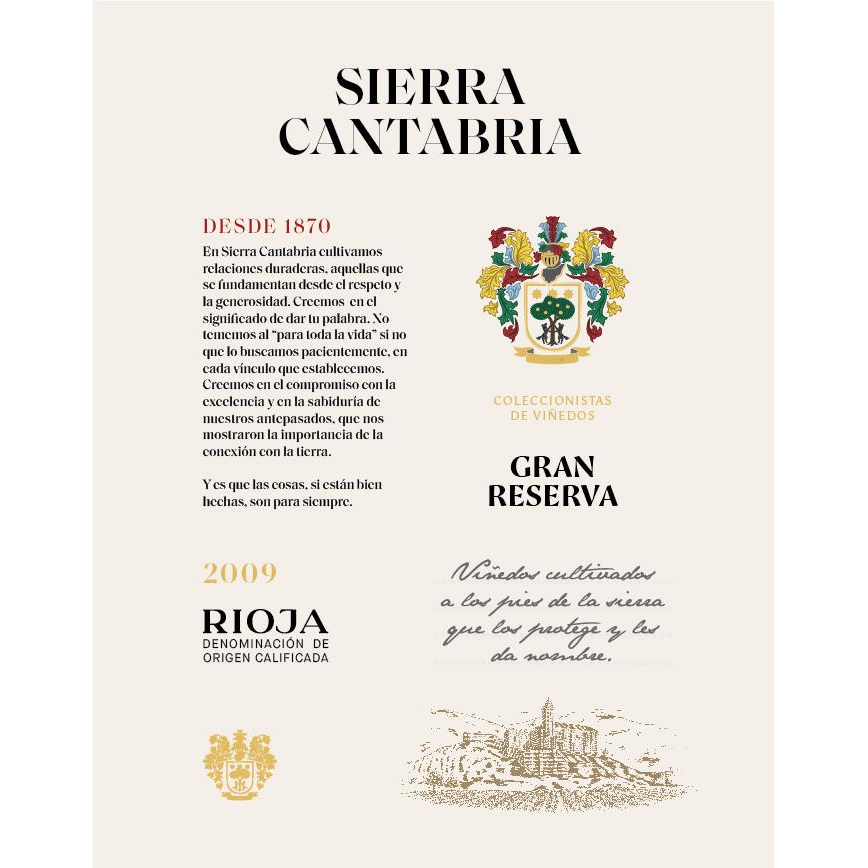 2016 Sierra Cantabria Gran Reserva