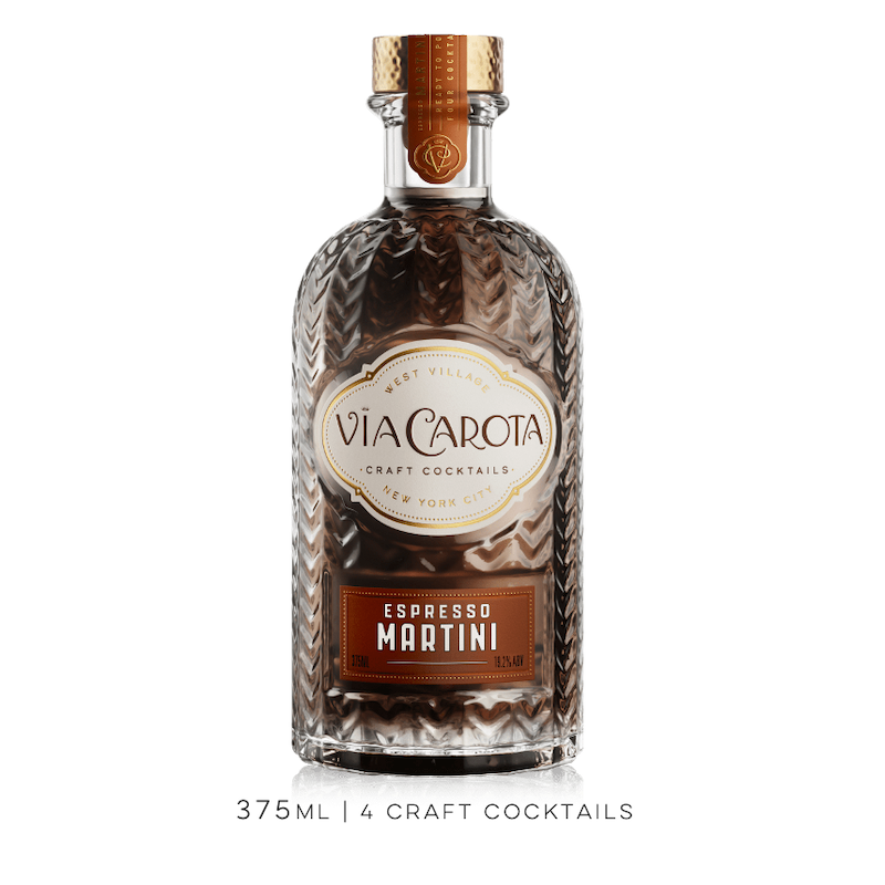 Via Carota Espresso Martini Cocktail (375ml / 4 Craft Cocktails)