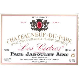 1978 Paul Jaboulet Aine Chateauneuf-du-Pape Les Cedres