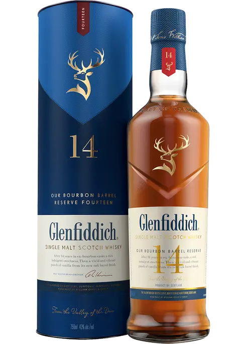 Glenfiddich Bourbon Barrel Reserve 14 Year Old Single Malt Scotch Whisky