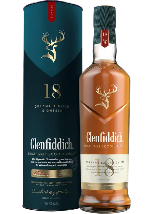 Glenfiddich 18 Year Old Single Malt Scotch Whisky