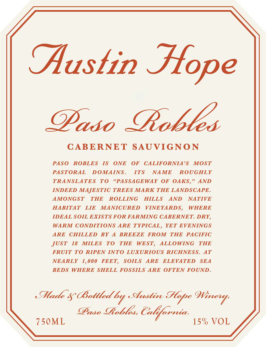 2022 Austin Hope Cabernet Sauvignon