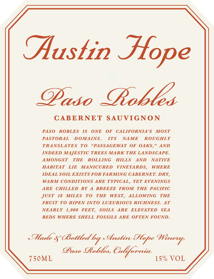 2022 Austin Hope Cabernet Sauvignon