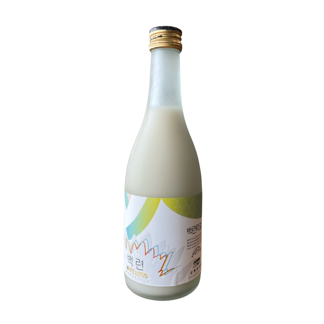 White Lotus Makgeolli (375ml) - Shinpyeong Brewery 백련 신평막걸리