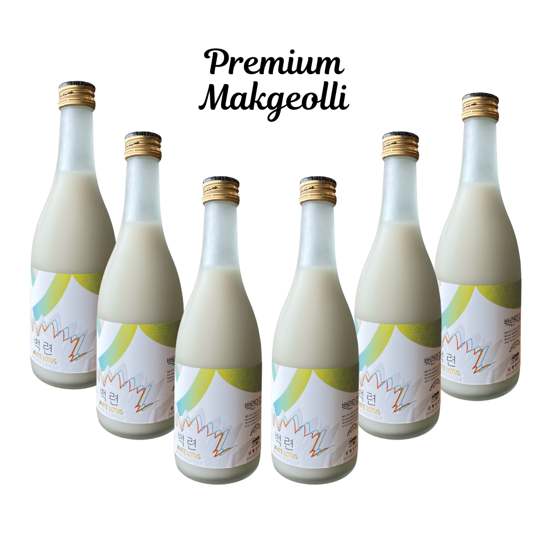 White Lotus Makgeolli 6-Pack: Shinpyeong Brewery 백련 신평막걸리