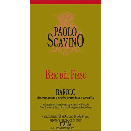 2015 Paolo Scavino Barolo Bric del Fiasc