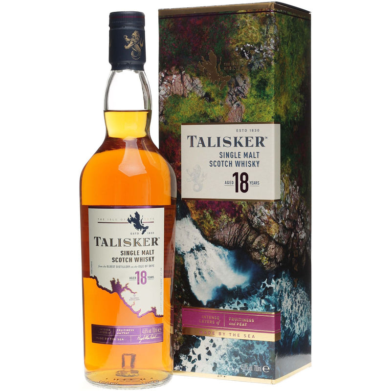 Talisker 18 Year Old Single Malt Scotch Whisky Isle of Skye, Scotland