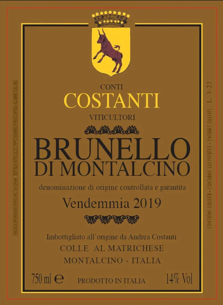 2019 Conti Costanti Brunello di Montalcino