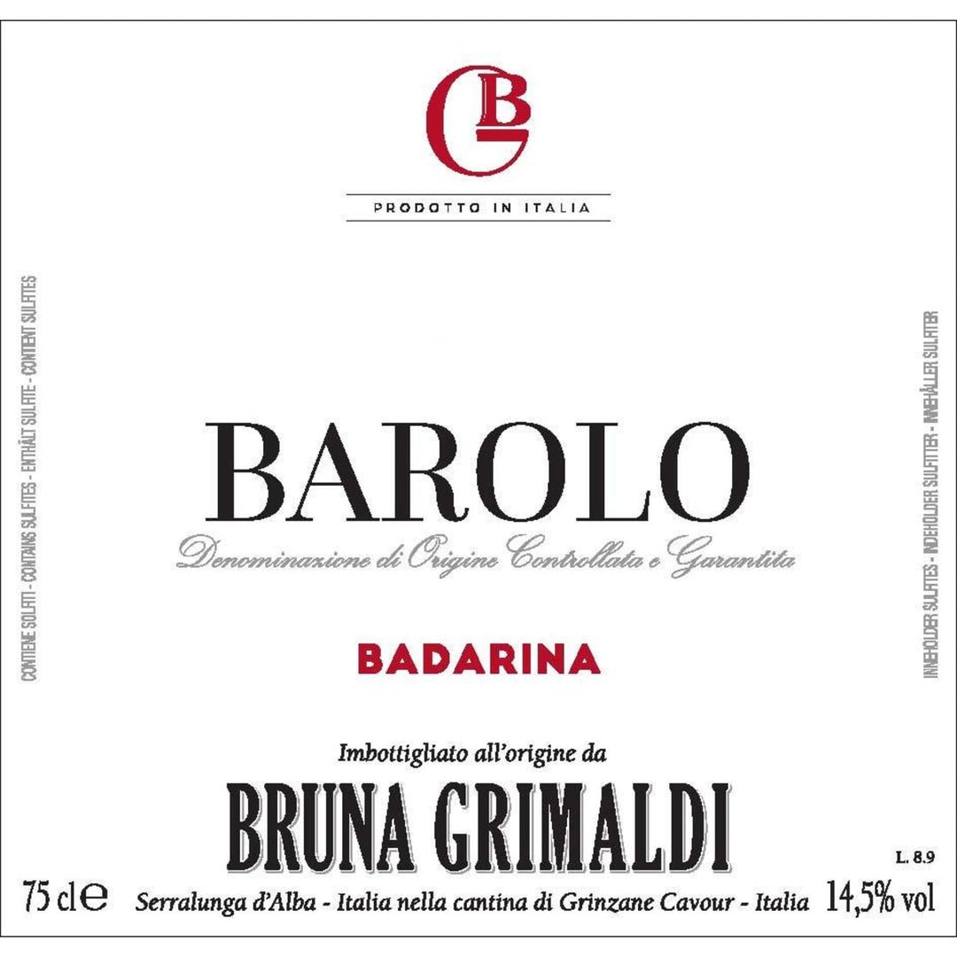2021 Bruna Grimaldi Badarina Barolo