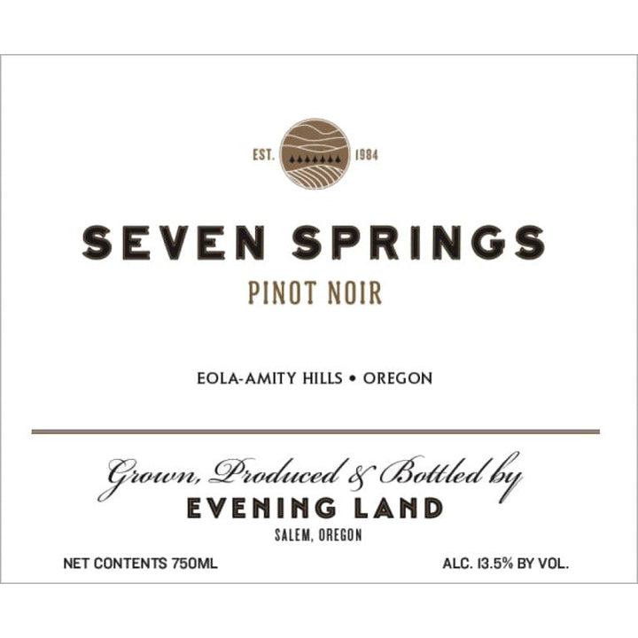 2022 Evening Land 'Seven Springs Vineyard' Pinot Noir, Eola-Amity Hills