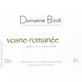 Domaine Jean Yves Bizot Vosne-Romanee 2018