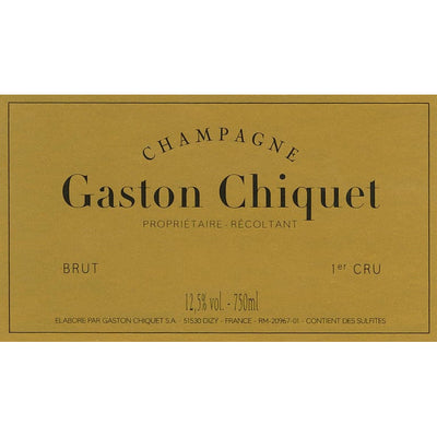 Gaston Chiquet "Millésime Carte d'Or" Brut, Champagne, France, 2014